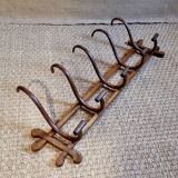 5-hook bistro wall coat rack on 1930s frame