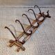 5-hook bistro wall coat rack on 1930s frame