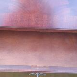 Mahogany-stained beech writing desk with keys H 106 cm