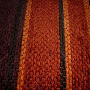 Large orange velvet cushion