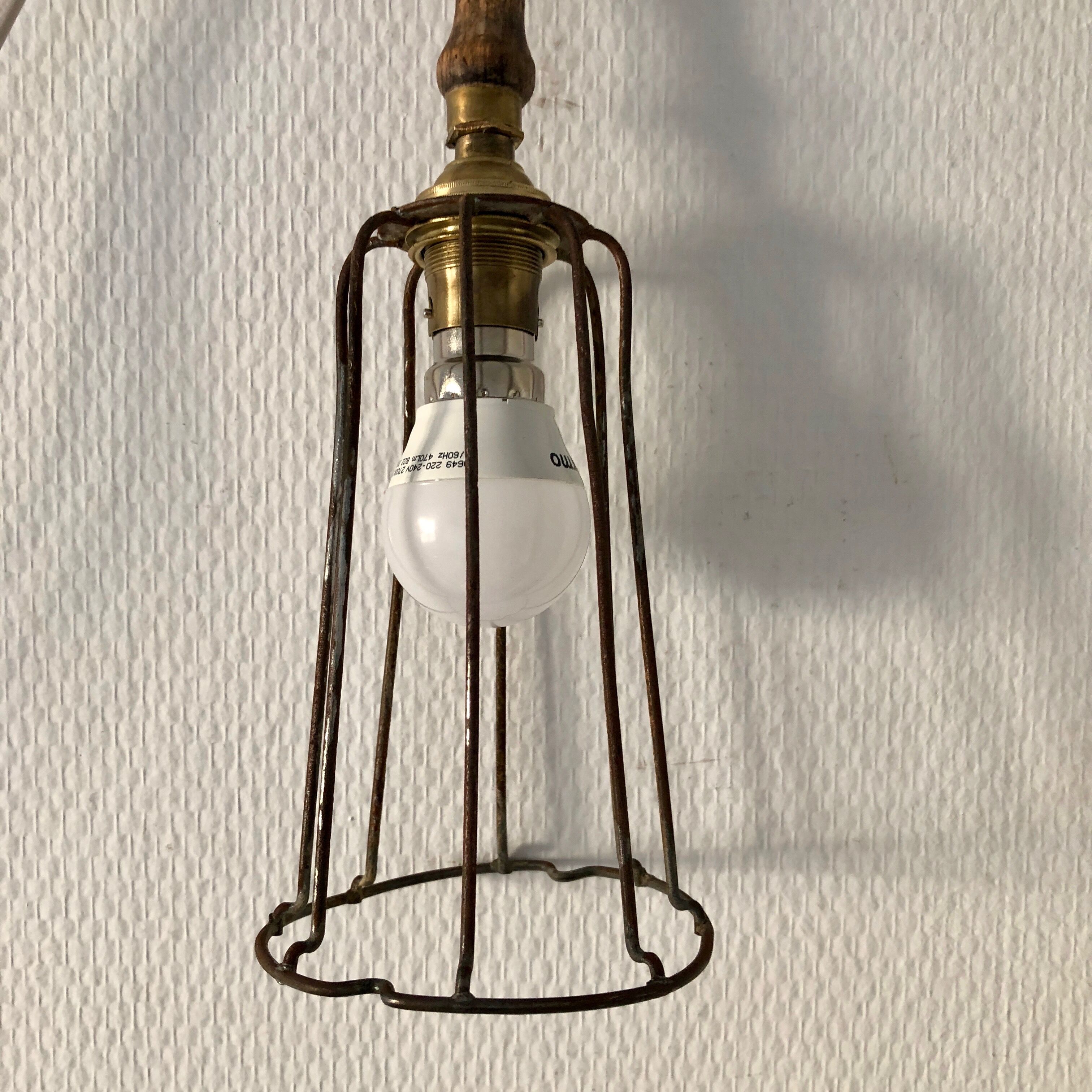 Lamp work light garage wooden 1940