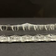 5 porte-couteaux en cristal taillé