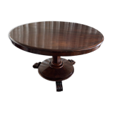 Round table, mahogany pedestal table
