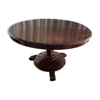 Table ronde, guéridon en acajou