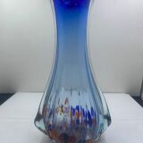 Blue glass vase