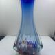 Blue glass vase
