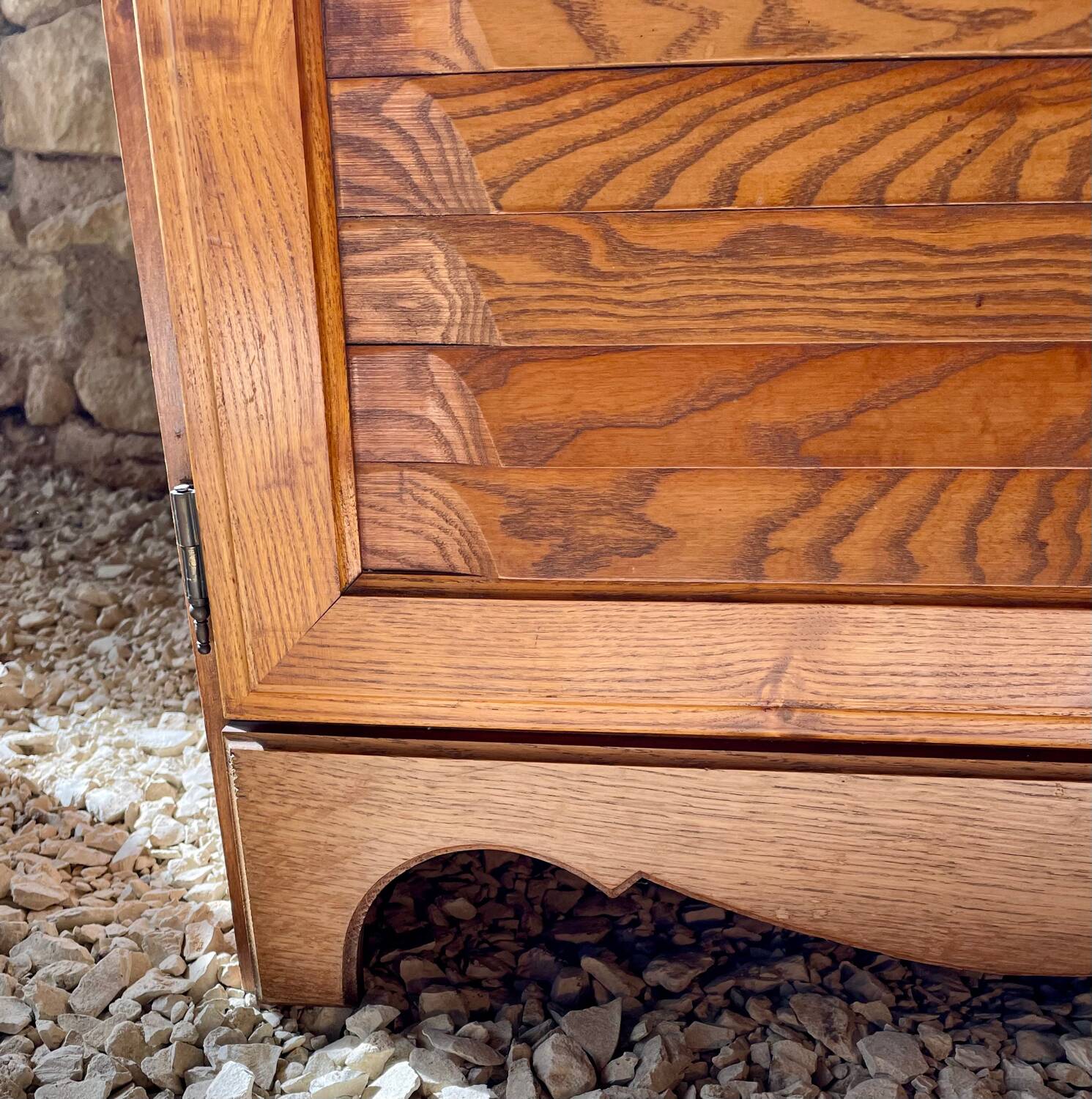 Low sideboard and jam cupboard set - solid wood