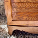 Low sideboard and jam cupboard set - solid wood
