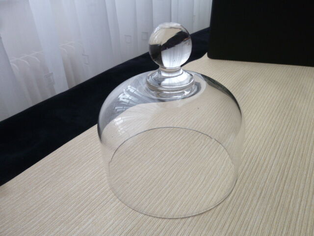 Cheese or butter bell in plain glass