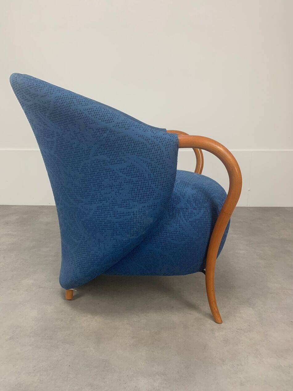 Cinna armchair, 1980 design, pop blue.