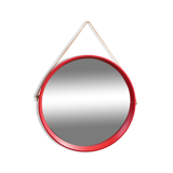 Vintage round Scandinavian mirror 1970