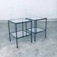 Minimalist Two-Tier Side Tables, Belgium, 1960s, Set of 2