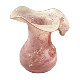 Colored blown glass vase