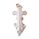 Bénitier ancien en biscuit de porcelaine blanche