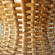 Vintage rattan lampshade from the 70s, mid-century style.