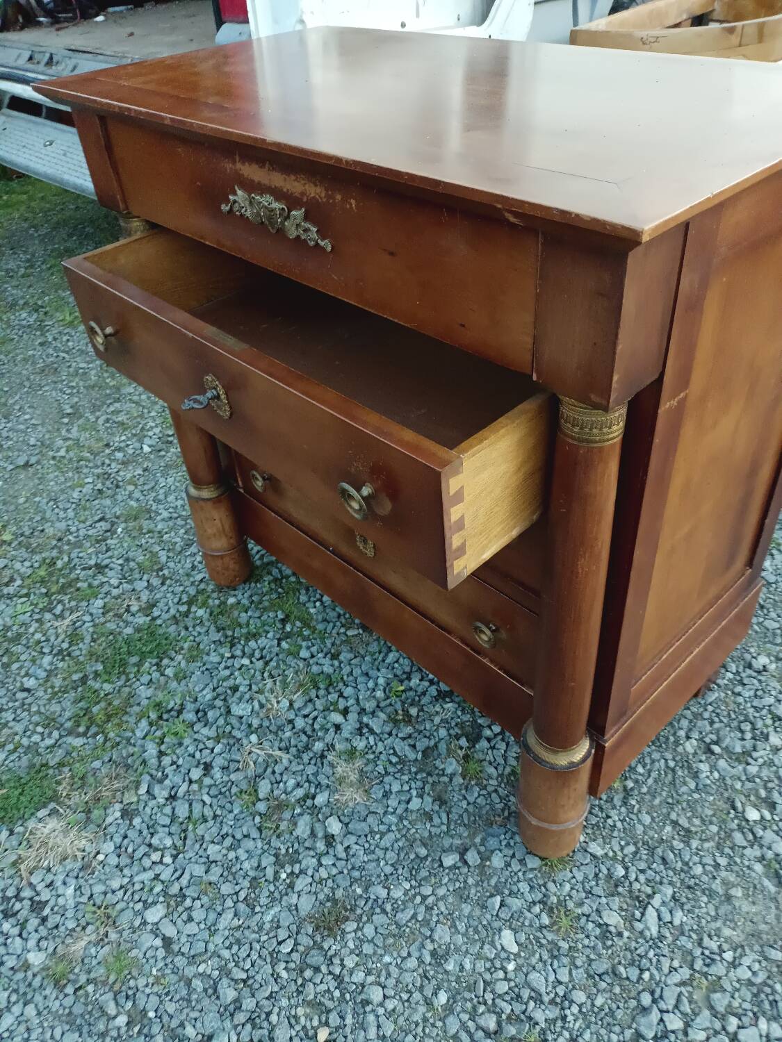 Empire style chest of drawers