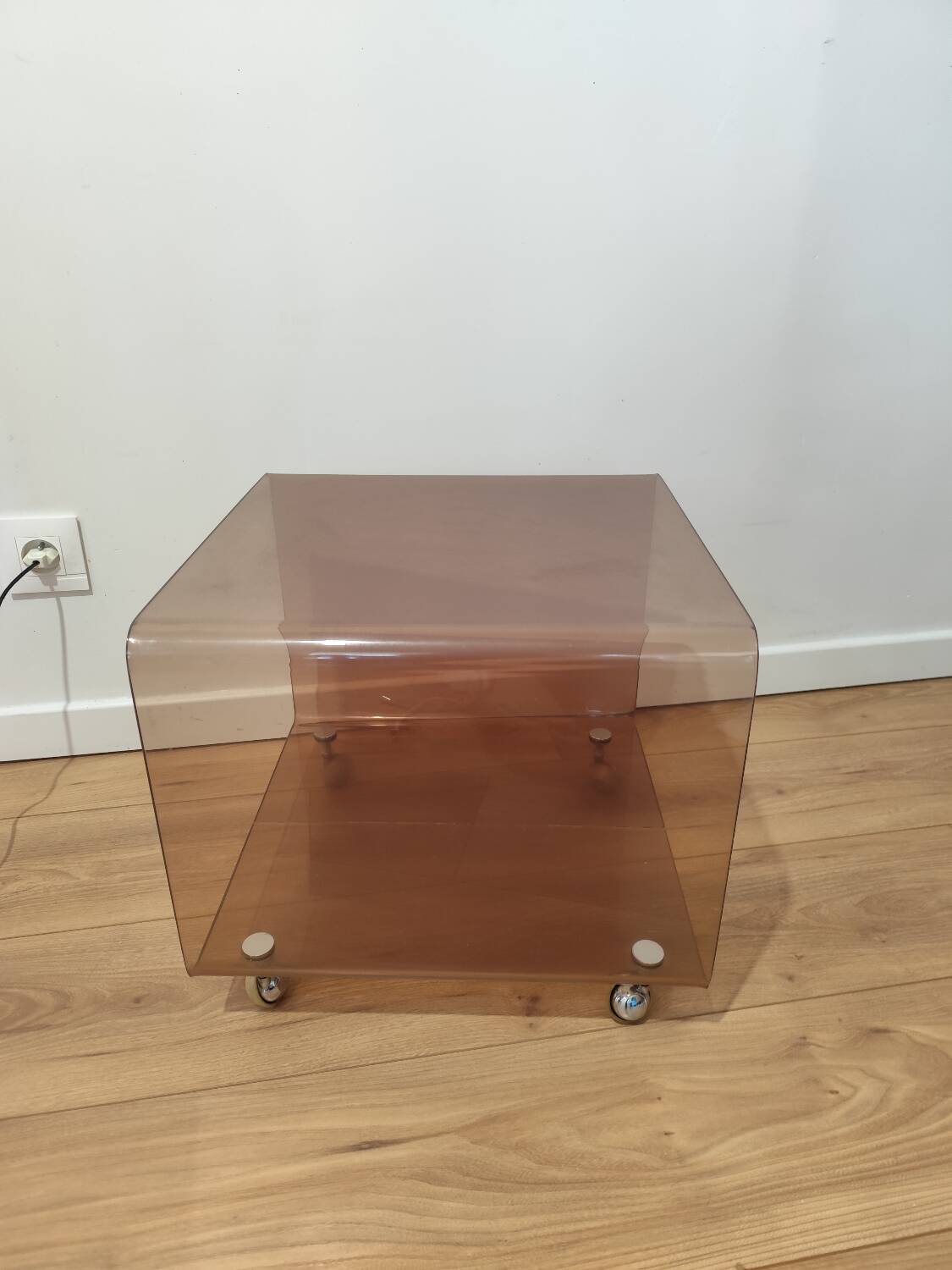 Acrylic side table