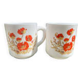 Arcopal Vintage Poppy Mug Duo