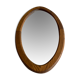 Danish oval teak mirror