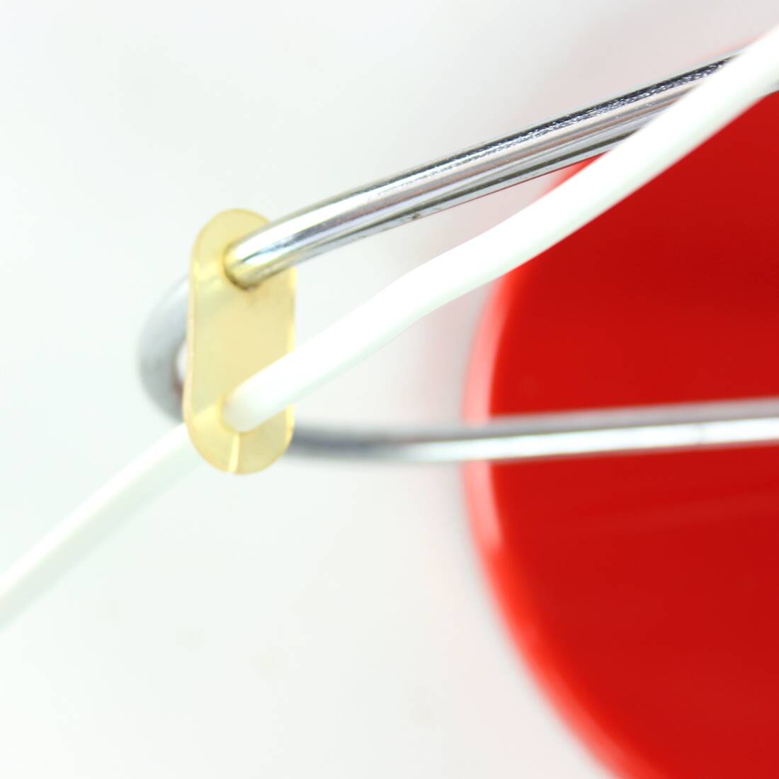 Lampe de table Lidokov L193 du milieu du siècle par Josef Hurka en métal rouge, Tchécoslovaquie, années 1960