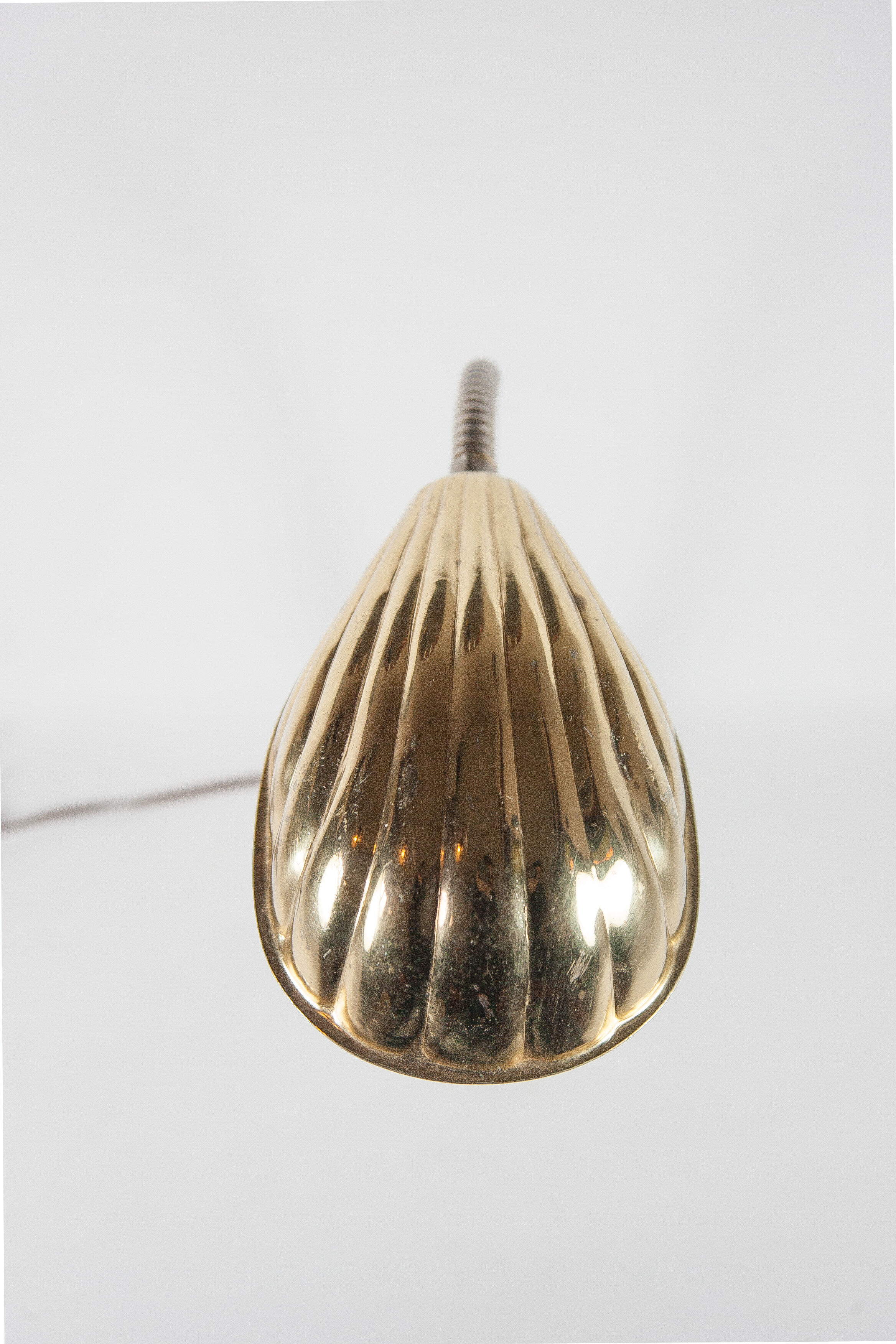 Vintage, lamp, lamp lamp bedside, lampe lamp table lamp metal and cast aluminum, shell, office, art deco lamp, table lamp