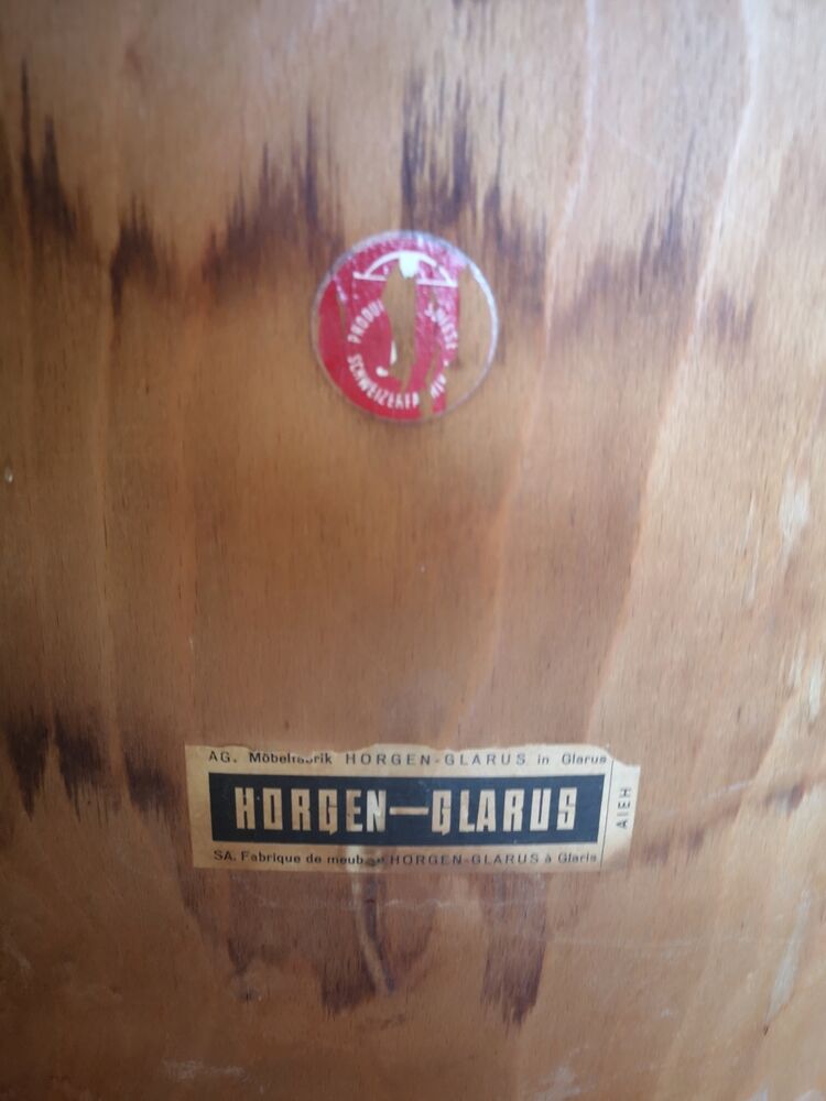 Horgen Glarus bistro chair, signed and made in Switzerland - 1950s