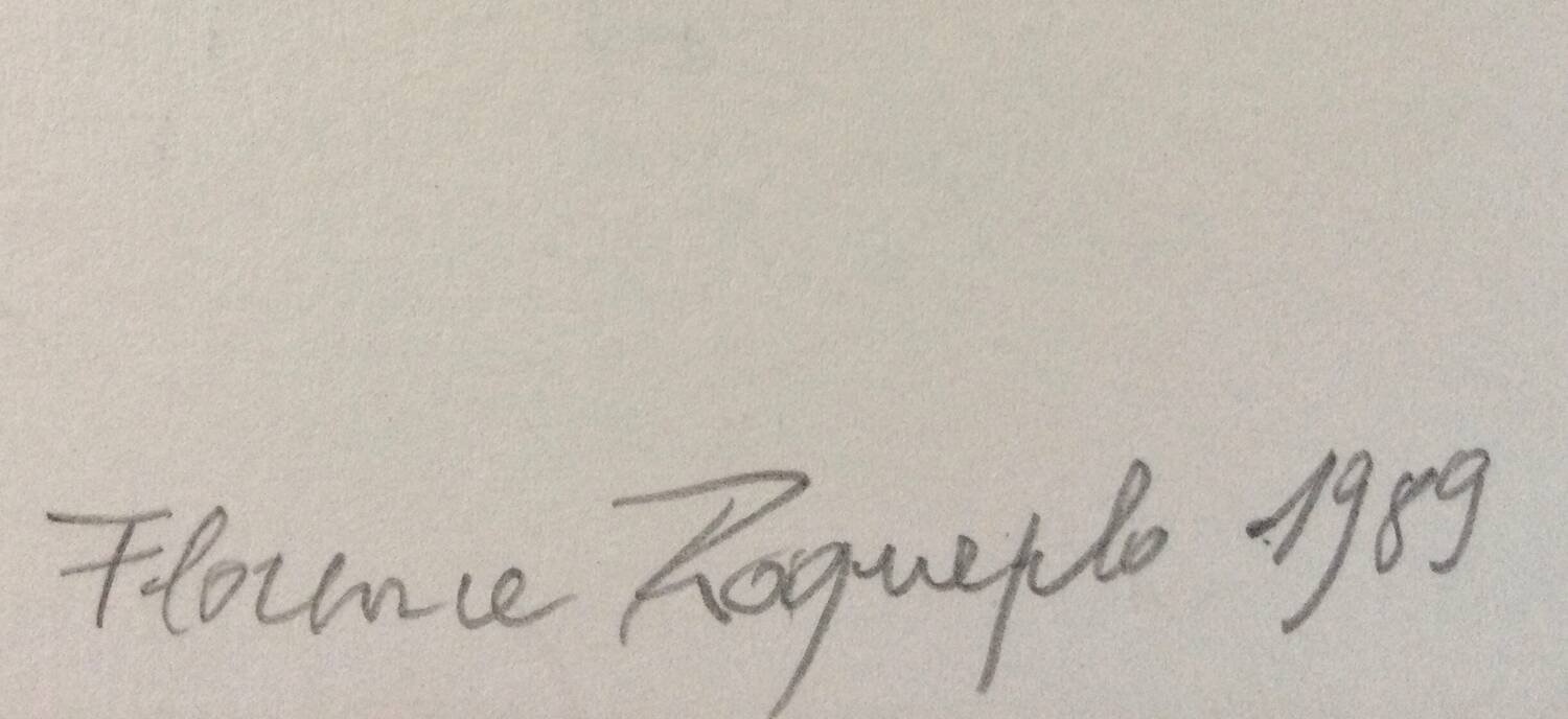 Welcome, 1989. Acrylic and collage by Florence ROQUEPLO (1955)