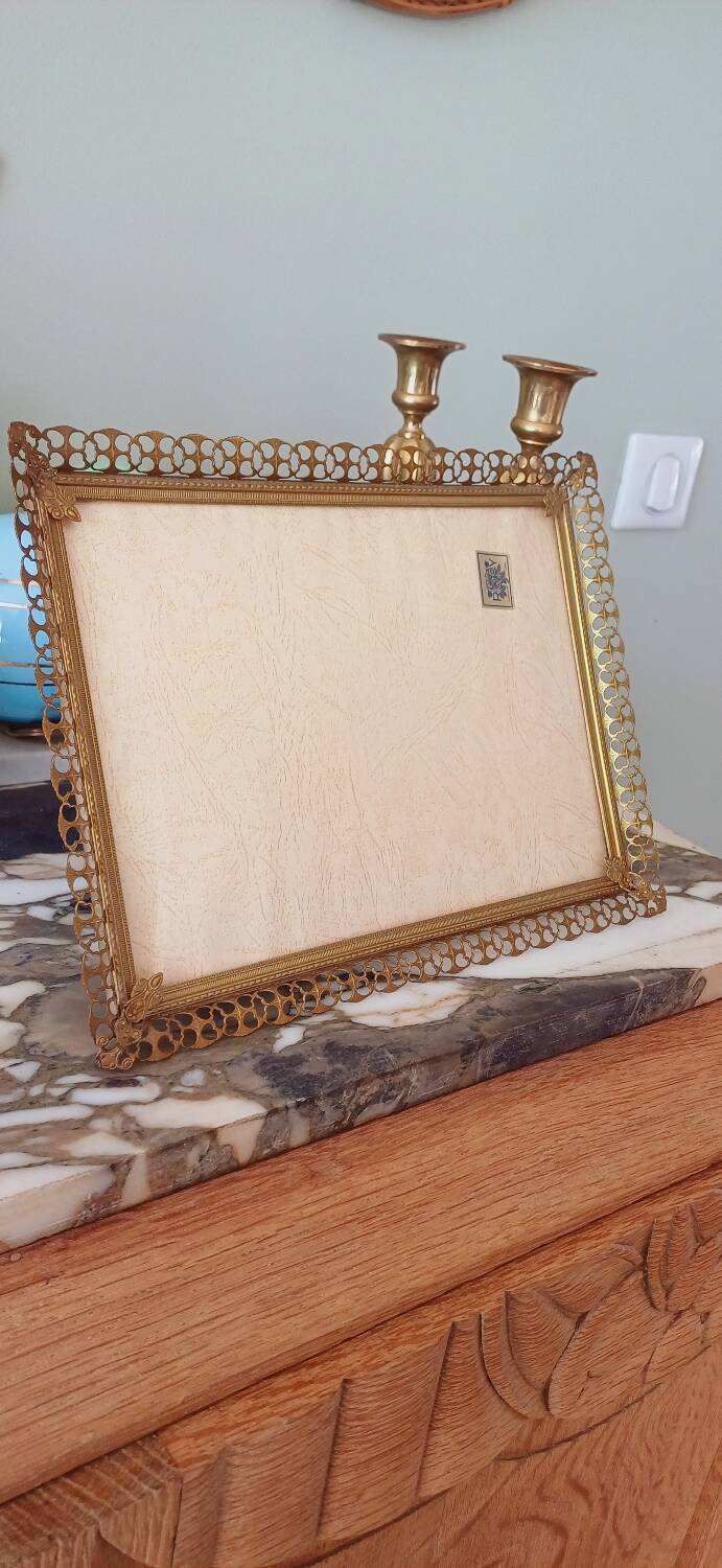 Golden metal frame from the 60s