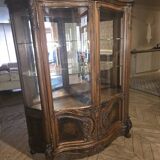 Unique burl walnut display case