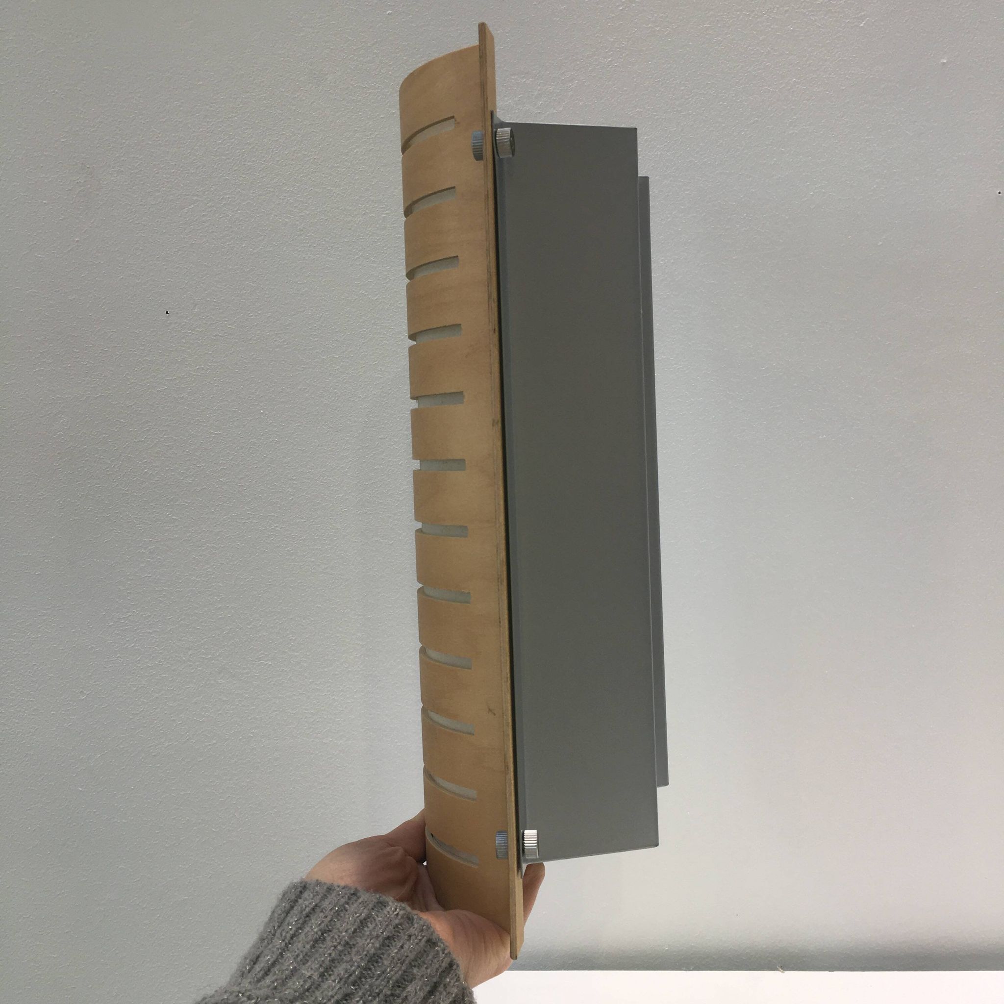 Applique vintage IKEA Strimma bois courbé