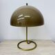 Vintage Mushroom table lamp with gold metal base , 1970s