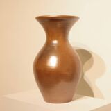 Important iridescent stoneware vase