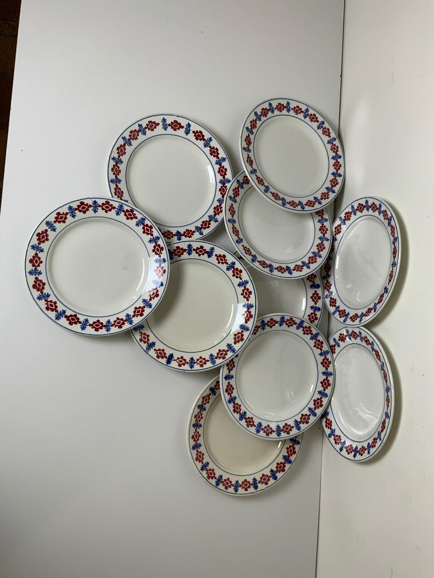 Ironstone plates