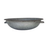 Old hammered zinc bowl