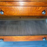 Commode année 50 Art Déco, chêne