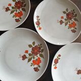Lot of 6 vintage dessert plates