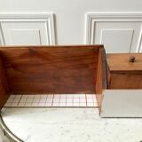 Vintage pine coffee kitchen shelf 70s