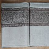 Damask linen tablecloth