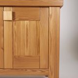 Solid elm sideboard House Regain 1970s