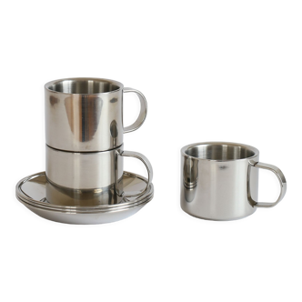 Set of 3 metal cups
