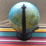 Ancien globe terrestre Tecnodidattica Orion 30 made in Italy vintage