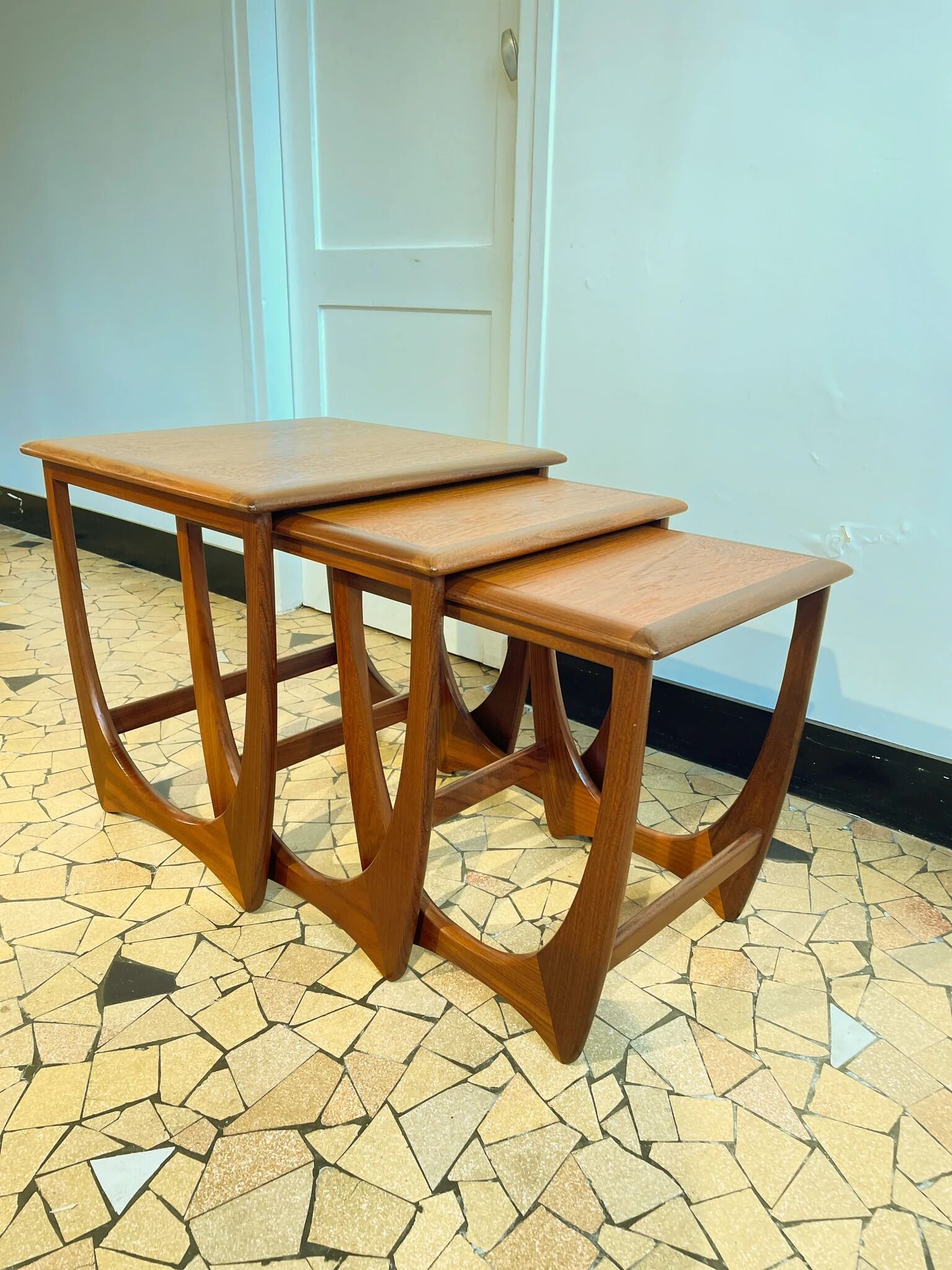 Teak trundle coffee table by Victor Wilkins for G-Plan