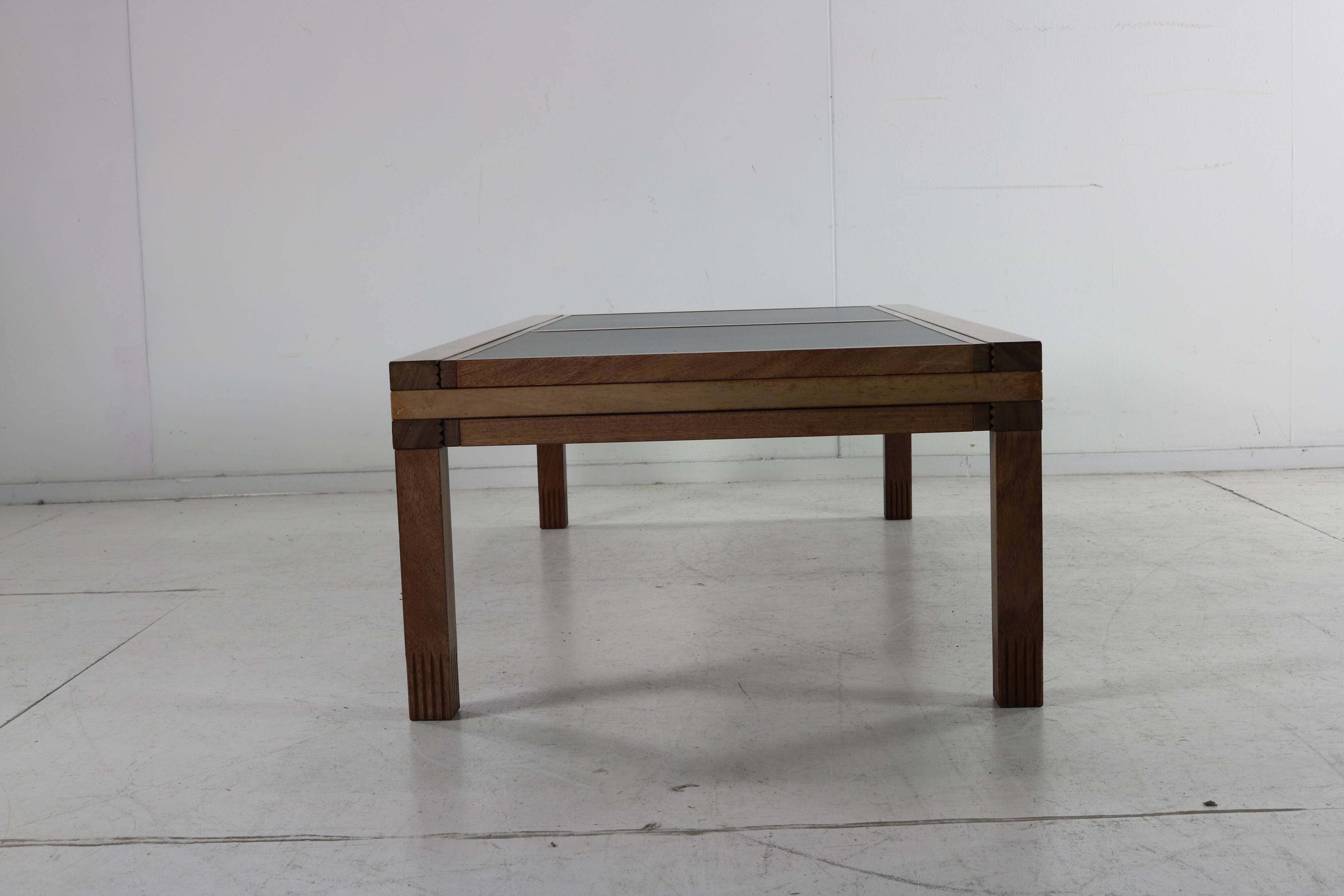 Eighties design coffee table by Bernard Vuarnesson for Bellato