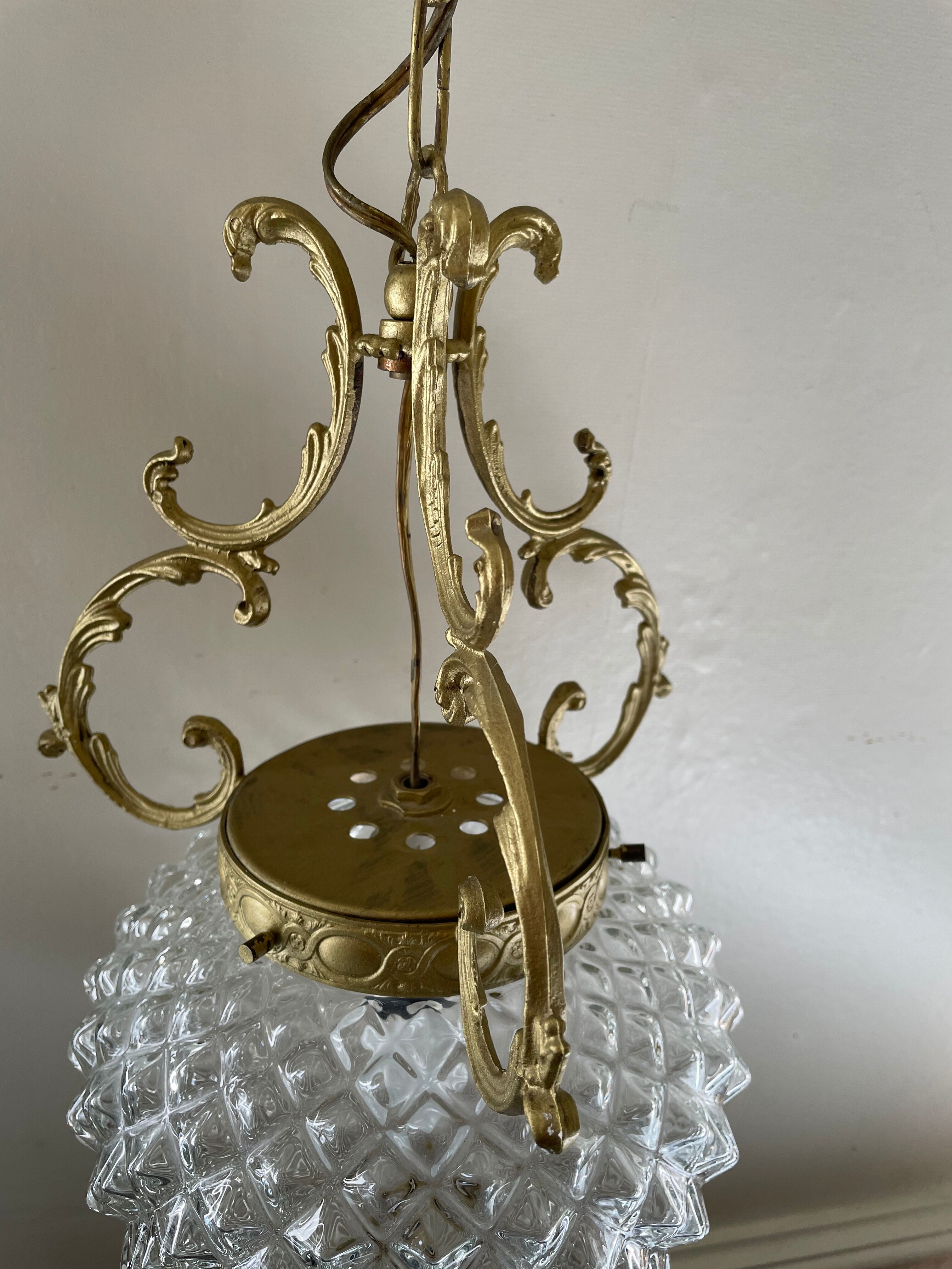 Diamond tip chandelier