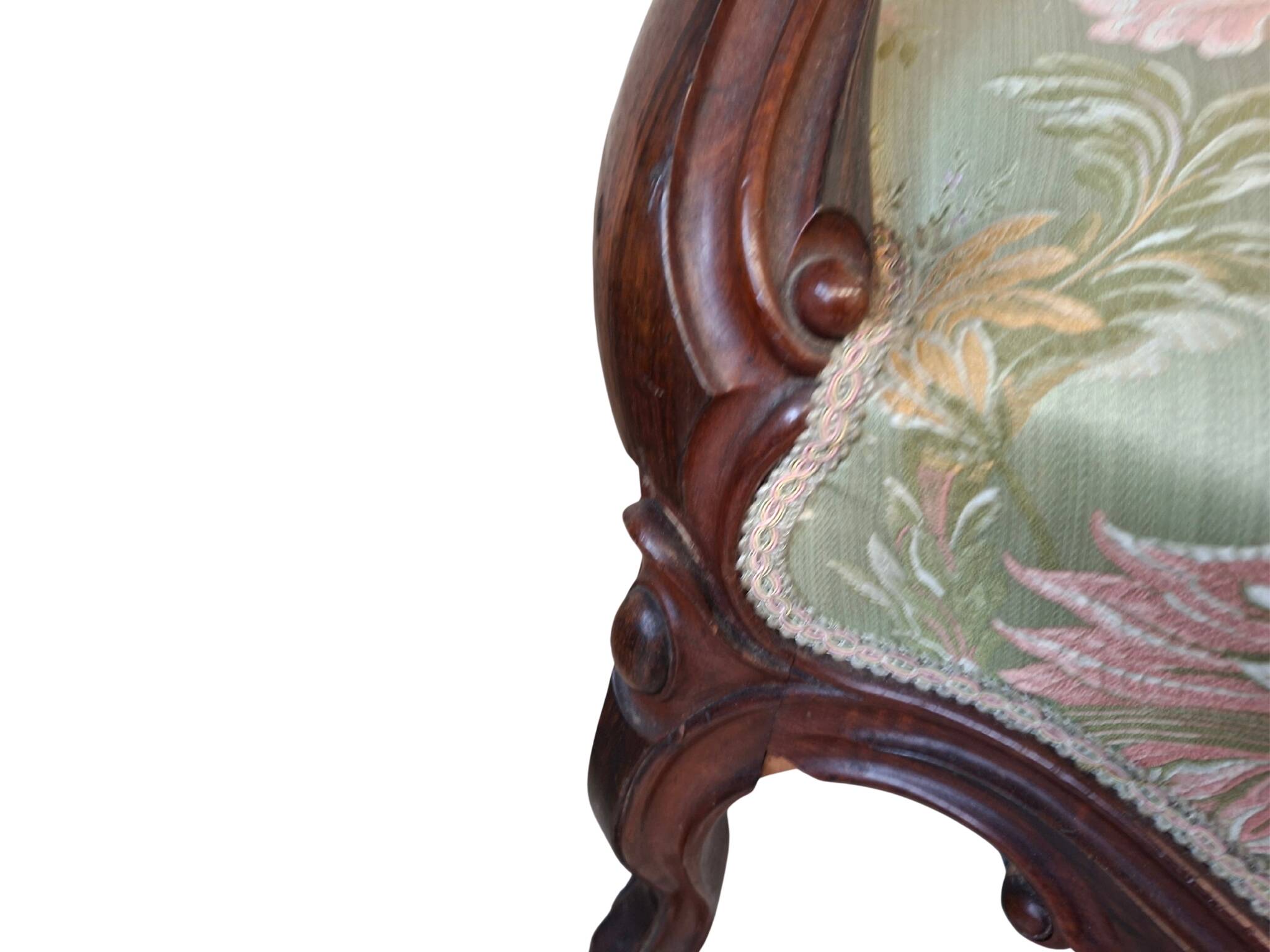 Coppia di Poltrone d'Epoca "Balloon Back" – Stile Rococò Revival (XIX Sec.)