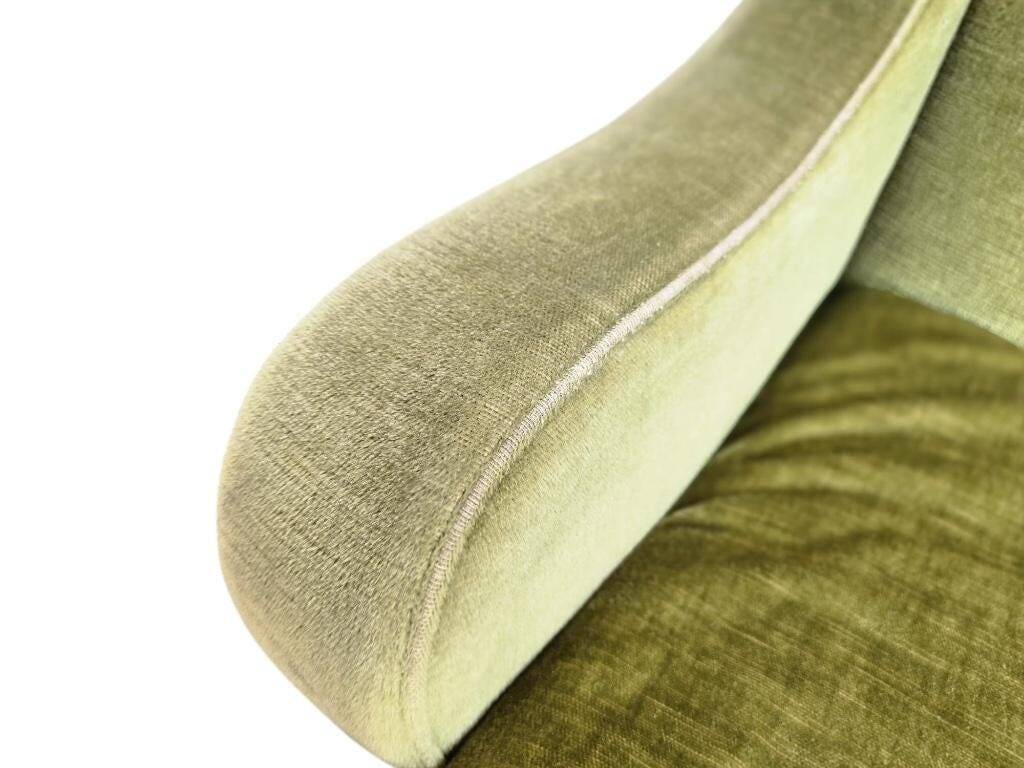 Moss green vintage sofa / bench / couch