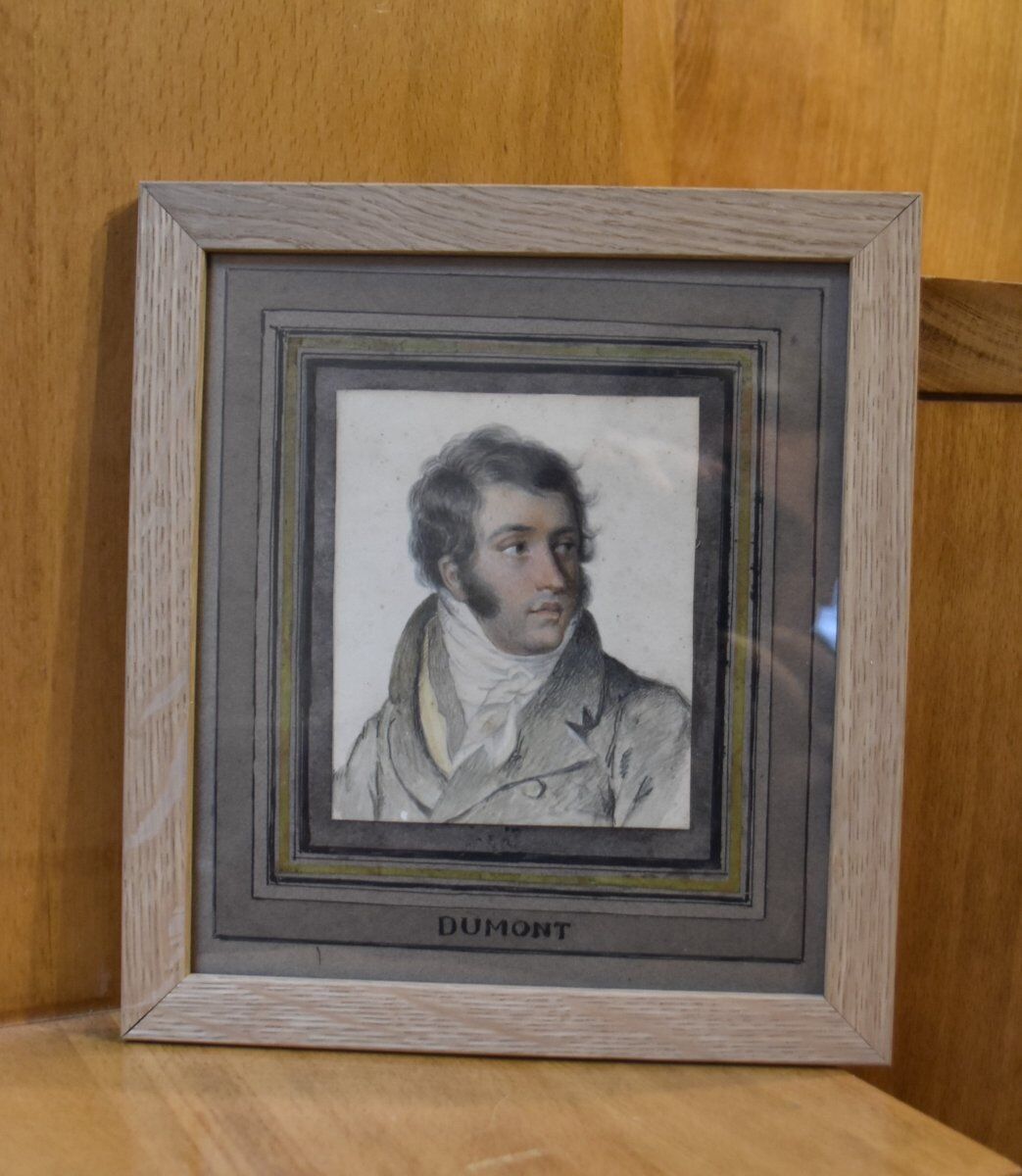 French School around 1820, Portrait of a Young Man, Drawing