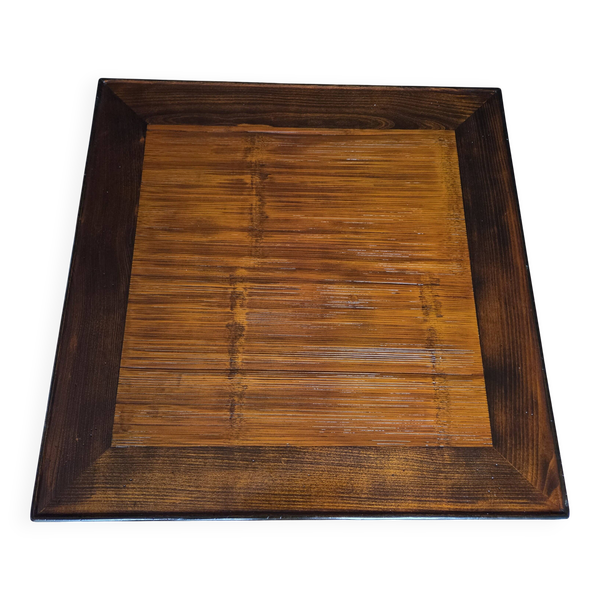 Table basse en bois massif et bambou Roche & Bobois