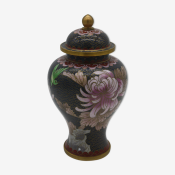 Vase cloisonné enamels floral decoration china