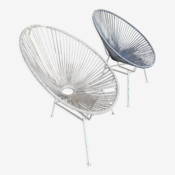 Lot de 2 fauteuils Acapulco 50s